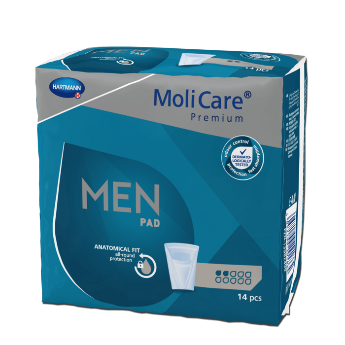 MoliCare Men Pad 2 Tropfen - ehem. Molimed for men aktiv - 1 x 14 Stk.