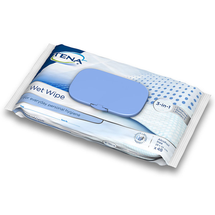 TENA Wet Wipe 3-in-1