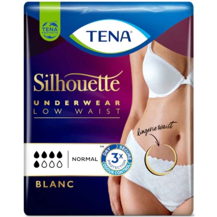 TENA LADY PANTS L - 4 x 10 Stk. - für Frauen - Nachfolger TENA Sillhouette Blanc