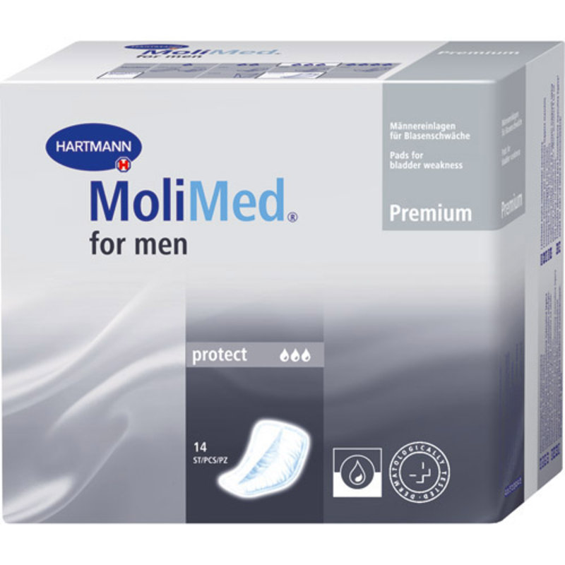 Molimed for men Protect - 12 x 14 Stk. - Nachfole MoliCare Premium Men Pad 4 Tropfen