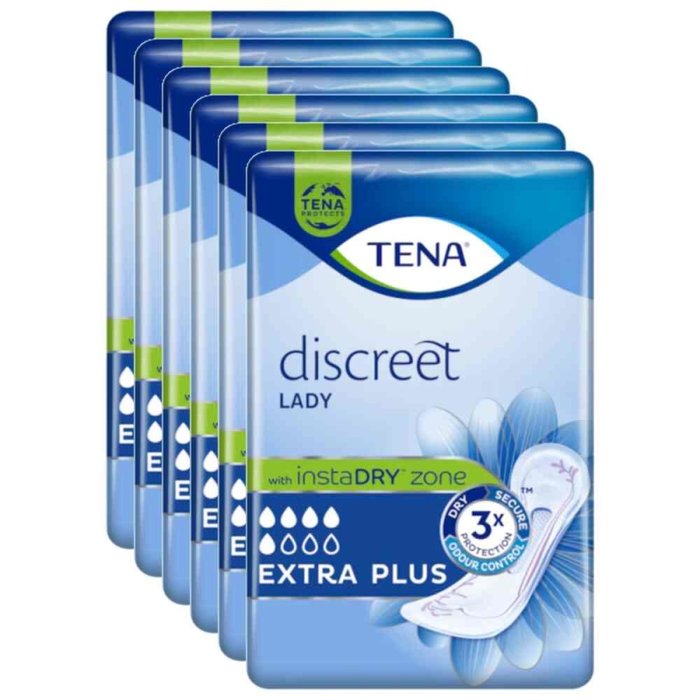 TENA Lady Extra Plus Discreet / 6 x 16 Stück