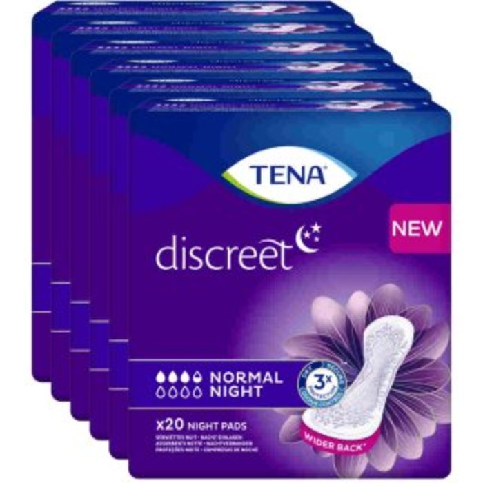 TENA Discreet Normal Night (6x20 Stk) - für die Nacht