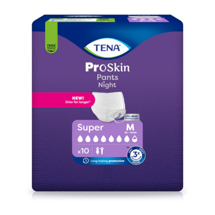 TENA Pants Night Super Medium Sparpaket (1 x 10 Stk.) - für die Nacht