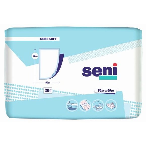 SENI Soft Super Bettschutzunterlagen - 1 x 50 Stk. - 90 x 60cm