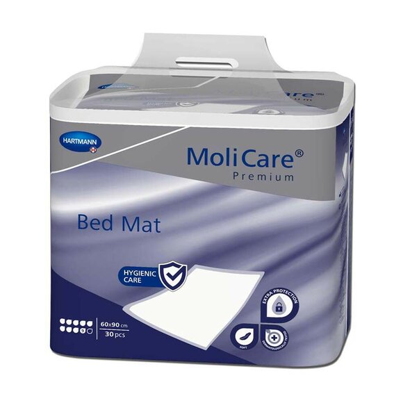 Molinea PLUS D - Krankenunterlage 60x90 cm - 30 Stk. Nachfolge MoliCare Premium Bed Mat 9 Tropfen .